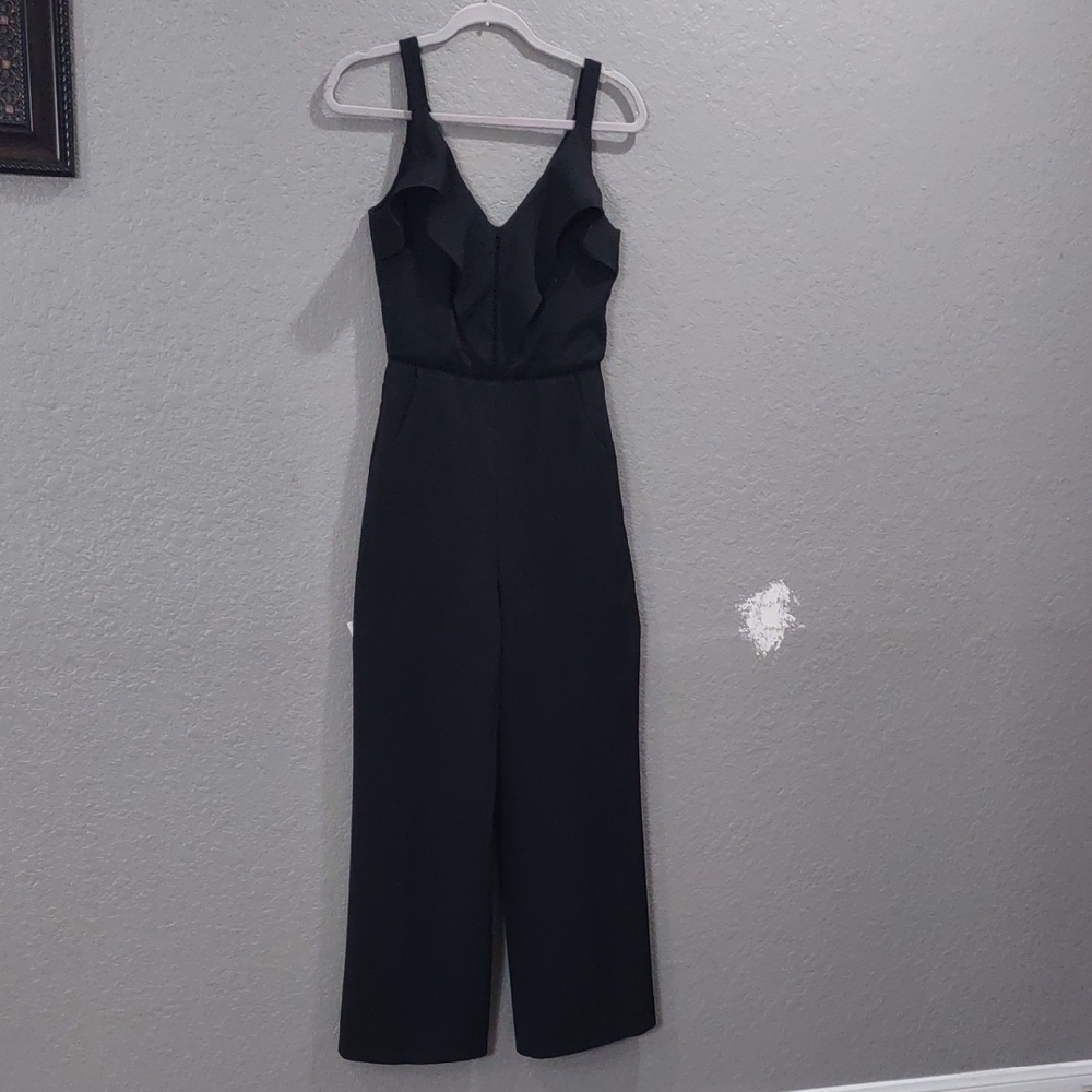 Adelyn Rae Black Sleeveless Jumpsuit, Size XS.